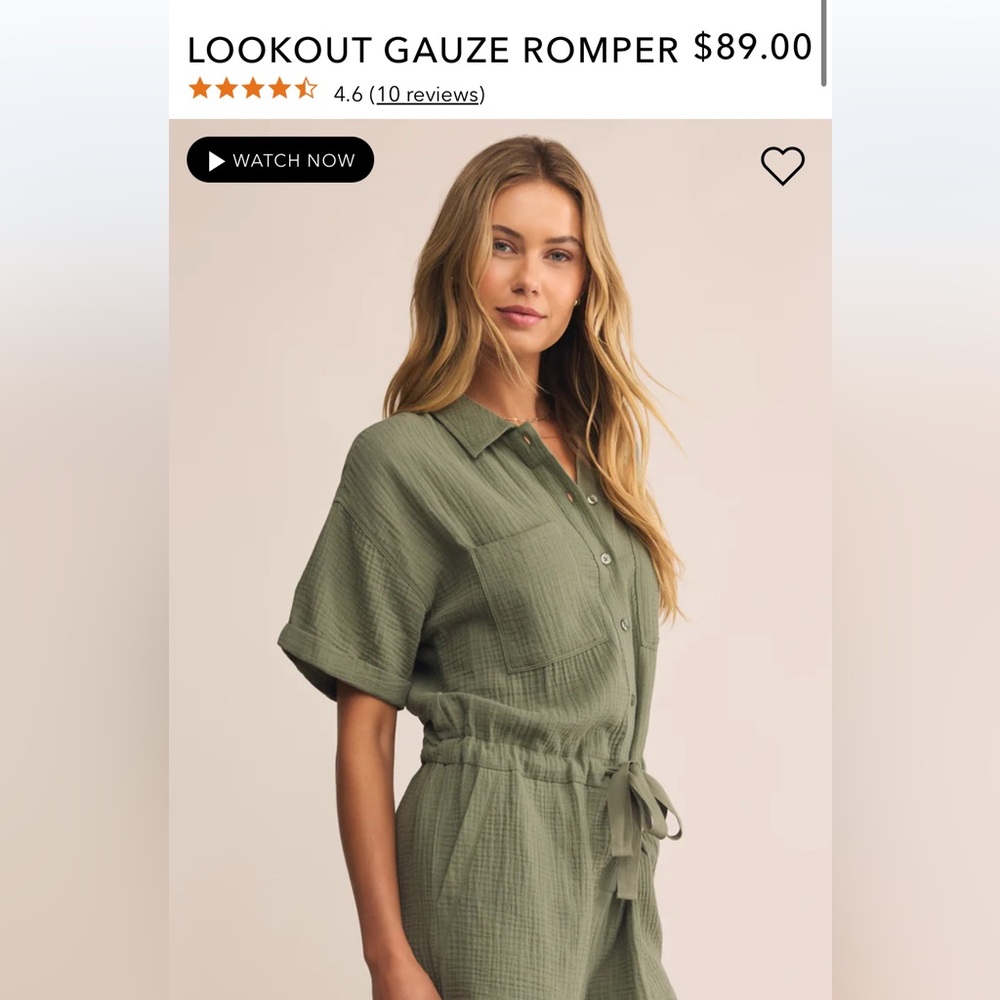 Z Supply lookout gauze romper